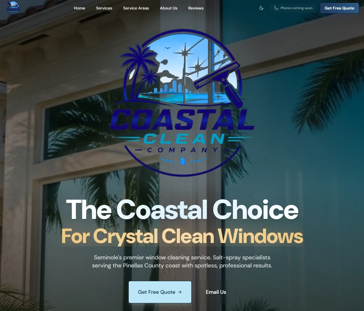 Coastal Clean Co website screenshot