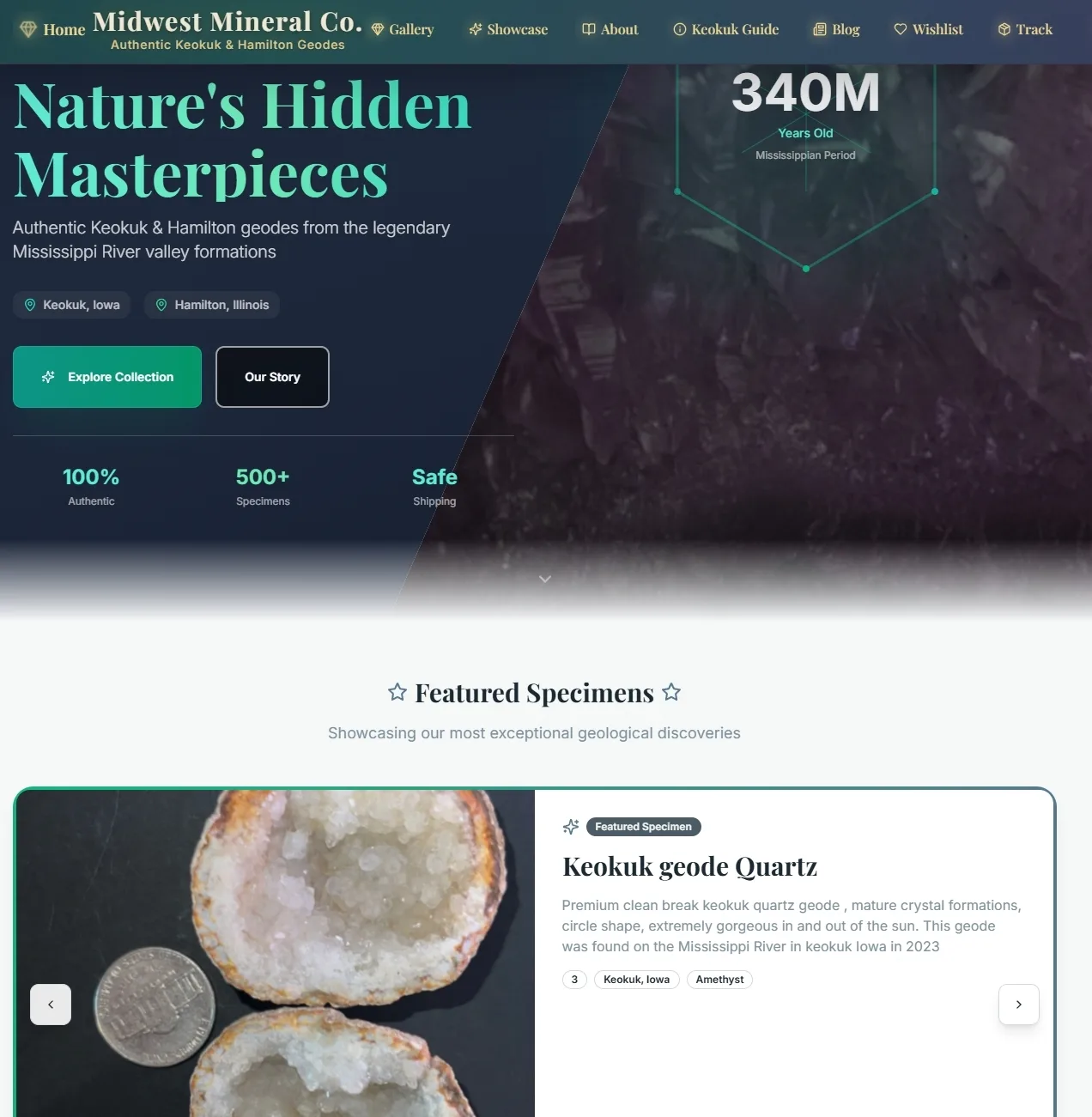 Midwest Mineral Co. website screenshot
